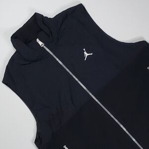 Nike Air Jordan Essentials Winter Mens Sz L Vest Zipper Pockets Black FD8628-010